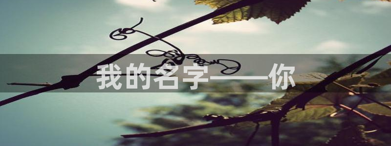 动漫之家 日漫：我的名字——你